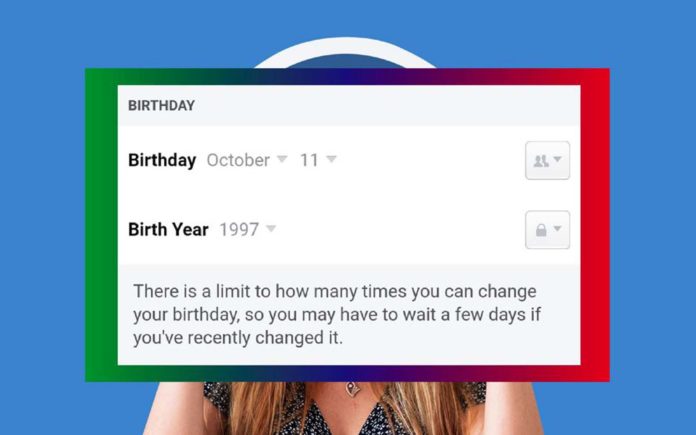 Change Facebook Birthday After Limit