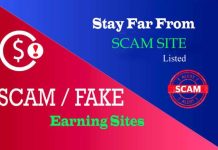 Scam Earning Sites List, Stay Far From Fake Site Scam Earning Sites List